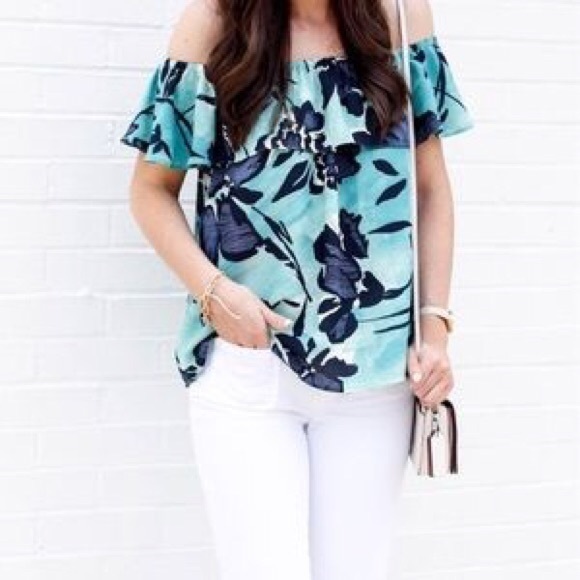 Anthropologie Maeve Islander Off The Shoulder Top Size XXS - Picture 2 of 7